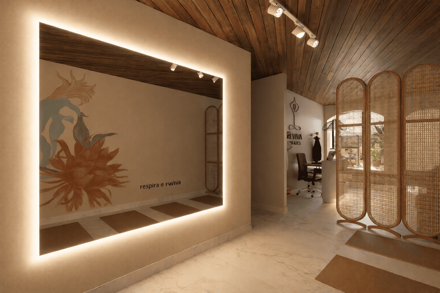 Reviva Pilates — Entrada do estúdio