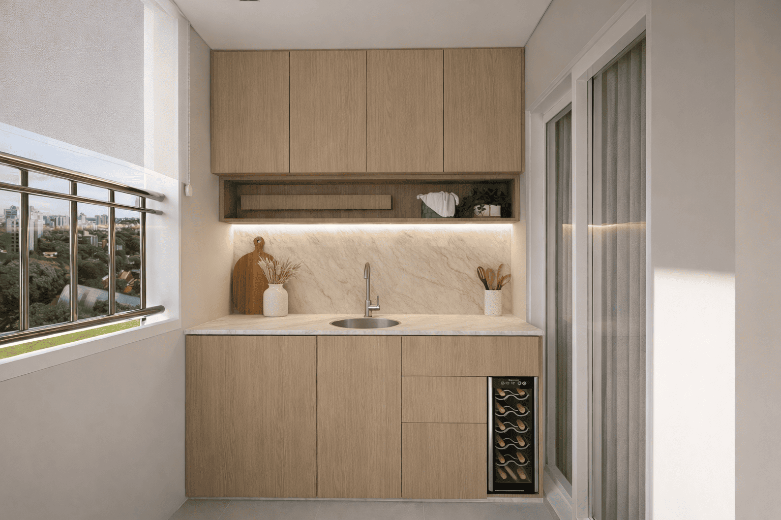 Apartamento Caju — Varanda gourmet