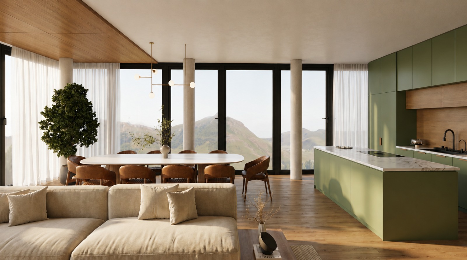 Moradia Le Couchant — Sala de estar