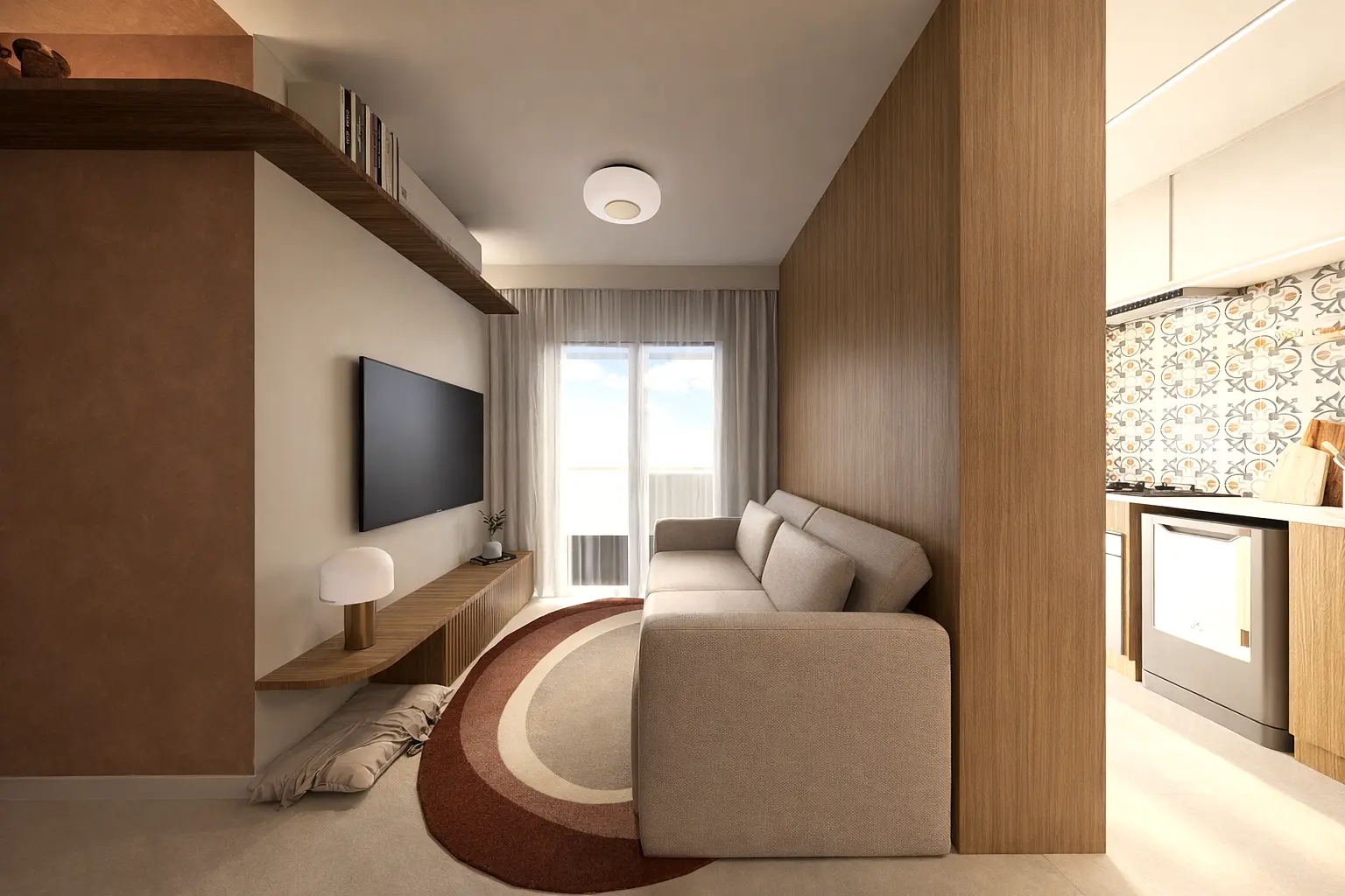 Apartamento Raiz — Sala de estar