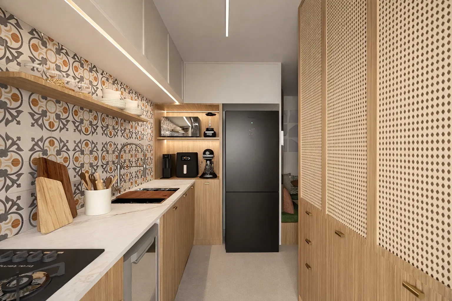Apartamento Raiz — Cozinha — ângulo